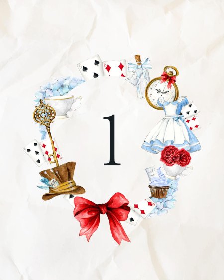 Алиса в стране чудес карты