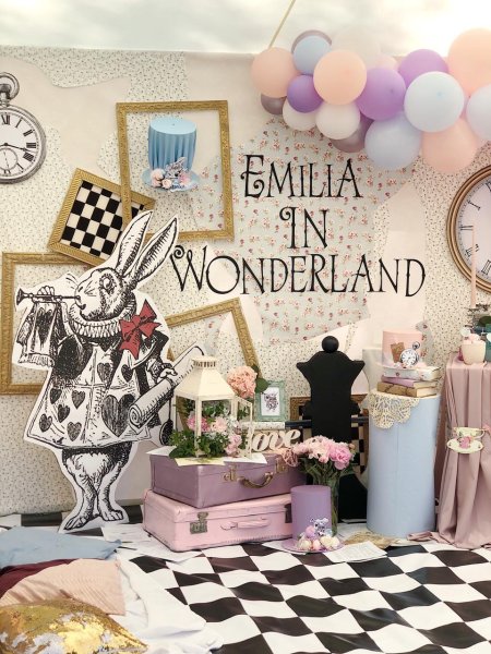 День рождения в стиле алиса в стране чудес