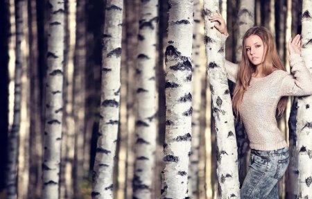 Фотосессия в березах