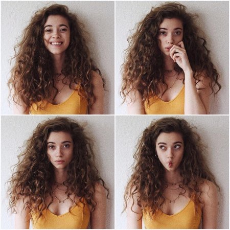 Прическа для кудрявых волос