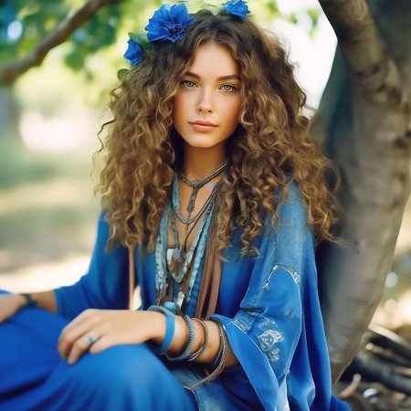 Кудрявая девушка