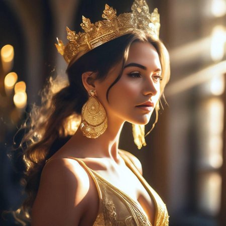 Девушка в золотом