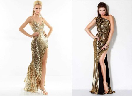 Золотое платье