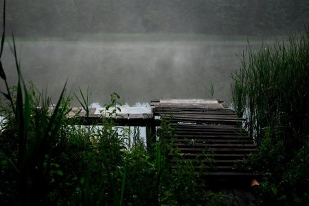 Озеро в тумане