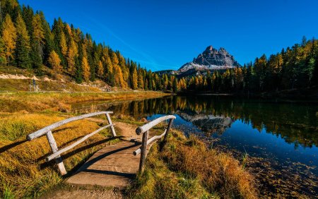 Осень горы озеро