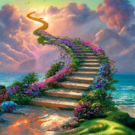 Лестница в небо картина джима уоррена