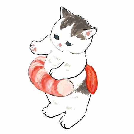 Кошка милая рисунок