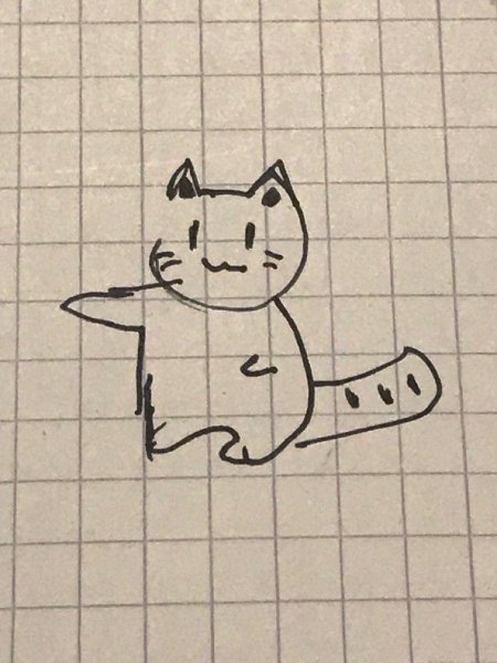 Котик скетч