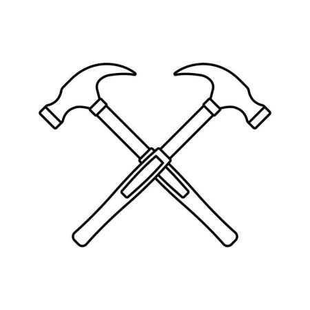 Молоток раскраска