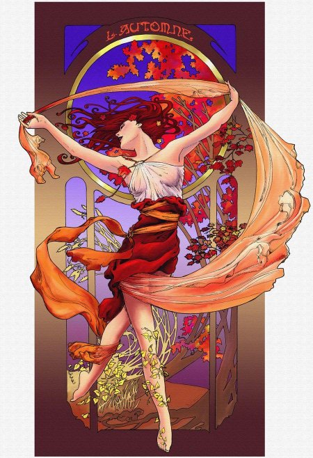 Модерн альфонс муха