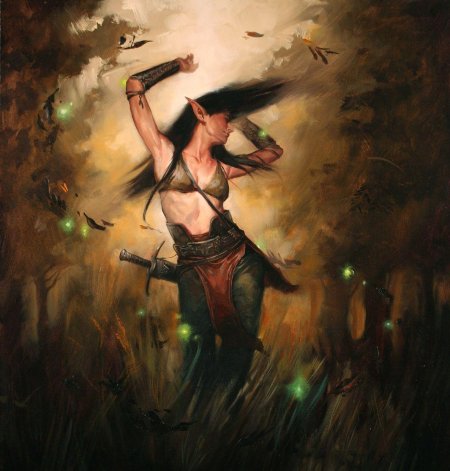 Лесная охотница эльфийка