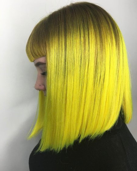 Волосы желтые