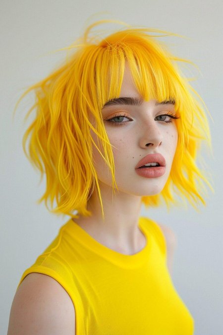 Жёлтый волосы
