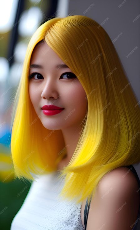 Девушки с желтыми волосами