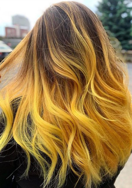 Желтые пряди