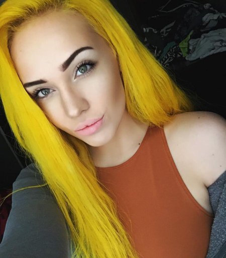 Желтый цвет волос