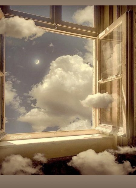 Облака из окна