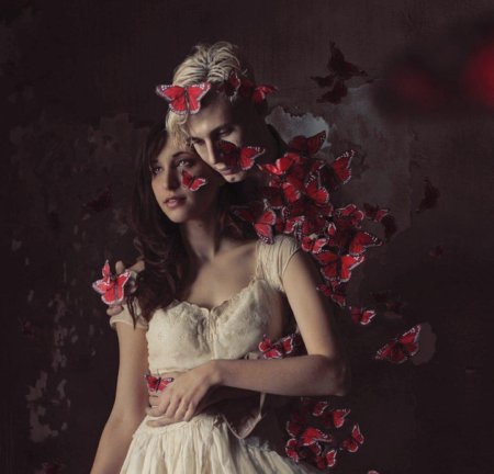 Девушка бабочка