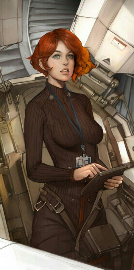 Женщина ученый арт