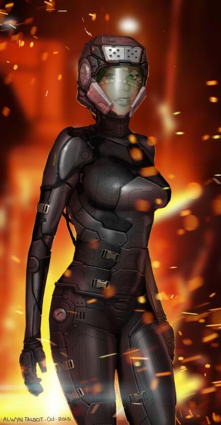 Киберпанк девушки солджерс