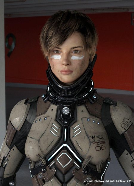 Экзокостюм киберпанк