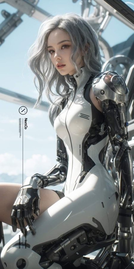 Девушка киборг арт