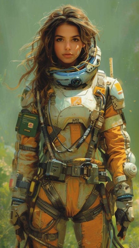 Девушка в космосе