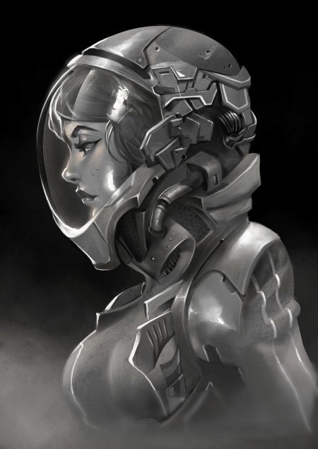 Девушка космонавт