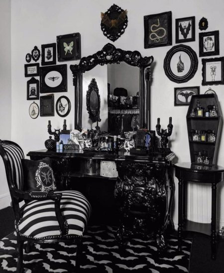 Декор комнаты в готическом стиле