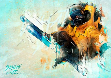 Рисунок сноубордиста