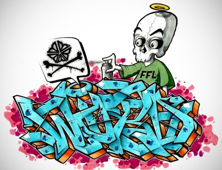 Арты граффити