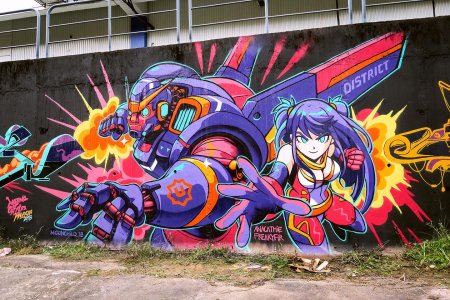 В стиле граффити