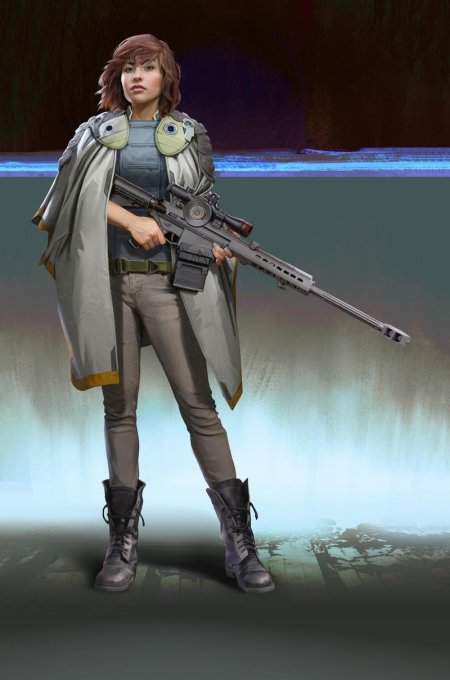 Девушка снайпер арт