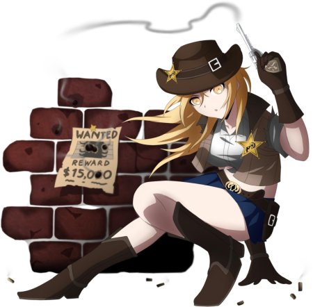 Ковбойка аниме шериф