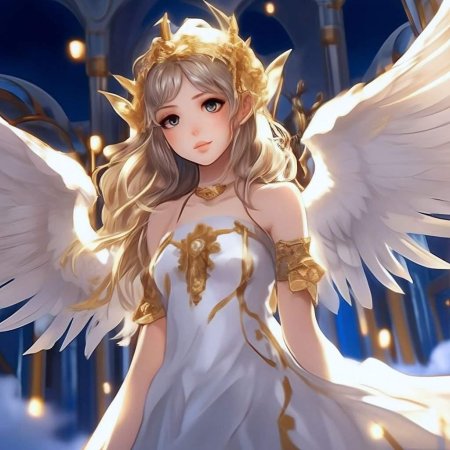 Аниме девушка ангел