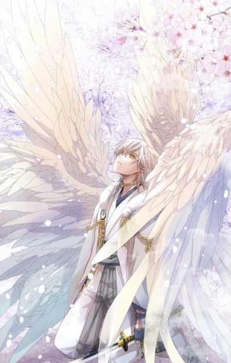 Tsurumaru kuninaga art ангел