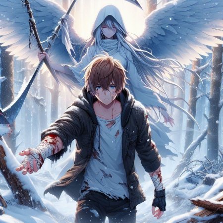 Ангел аниме арт