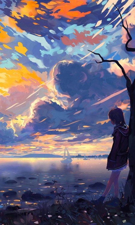 Аниме пейзаж