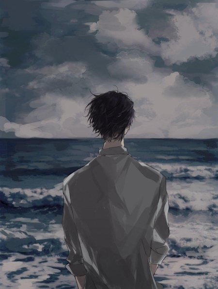 Грустные аниме парни