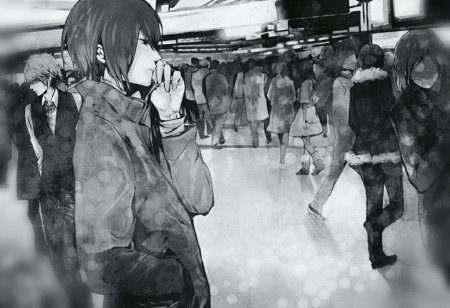 Толпа людей арт