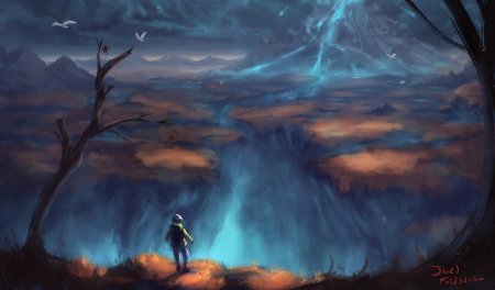 Одинокий человек арт