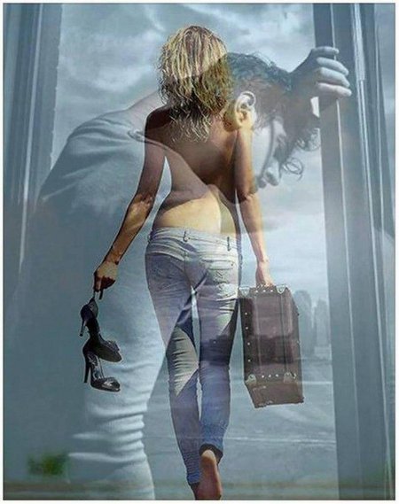 Уходит женщина