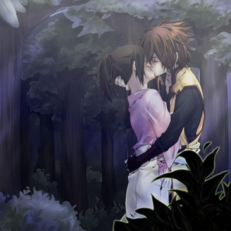 Аниме сказание о демонах сакуры поцелуй