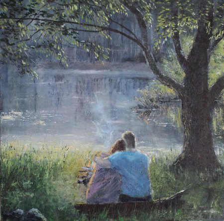 Влюбленные живопись