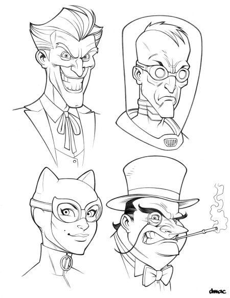 Скетчи персонажей