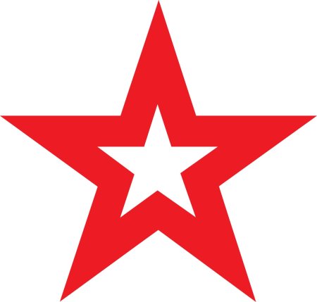 Звезда трафарет