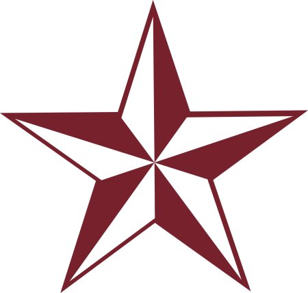 Черная пятиконечная звезда