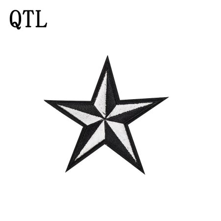 Нашивка звезда белая