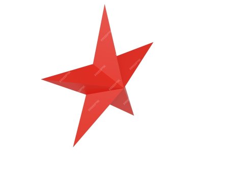Красная звезда объемная
