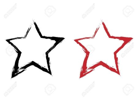 Звезда гранж вектор